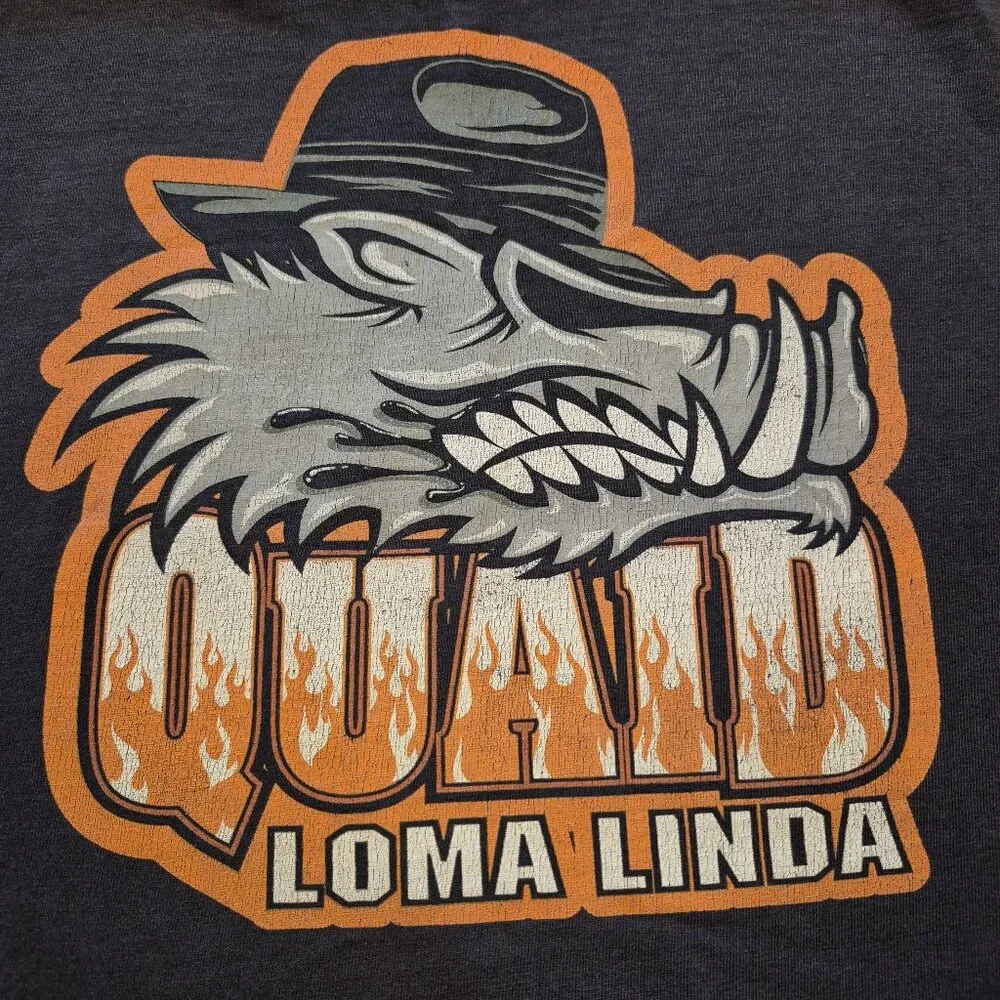 Quaid Loma Linda Wolf Graphic Tee Size XL - Picture 4 of 6